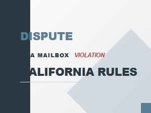 Hoa Mailbox Violation Penalties in California